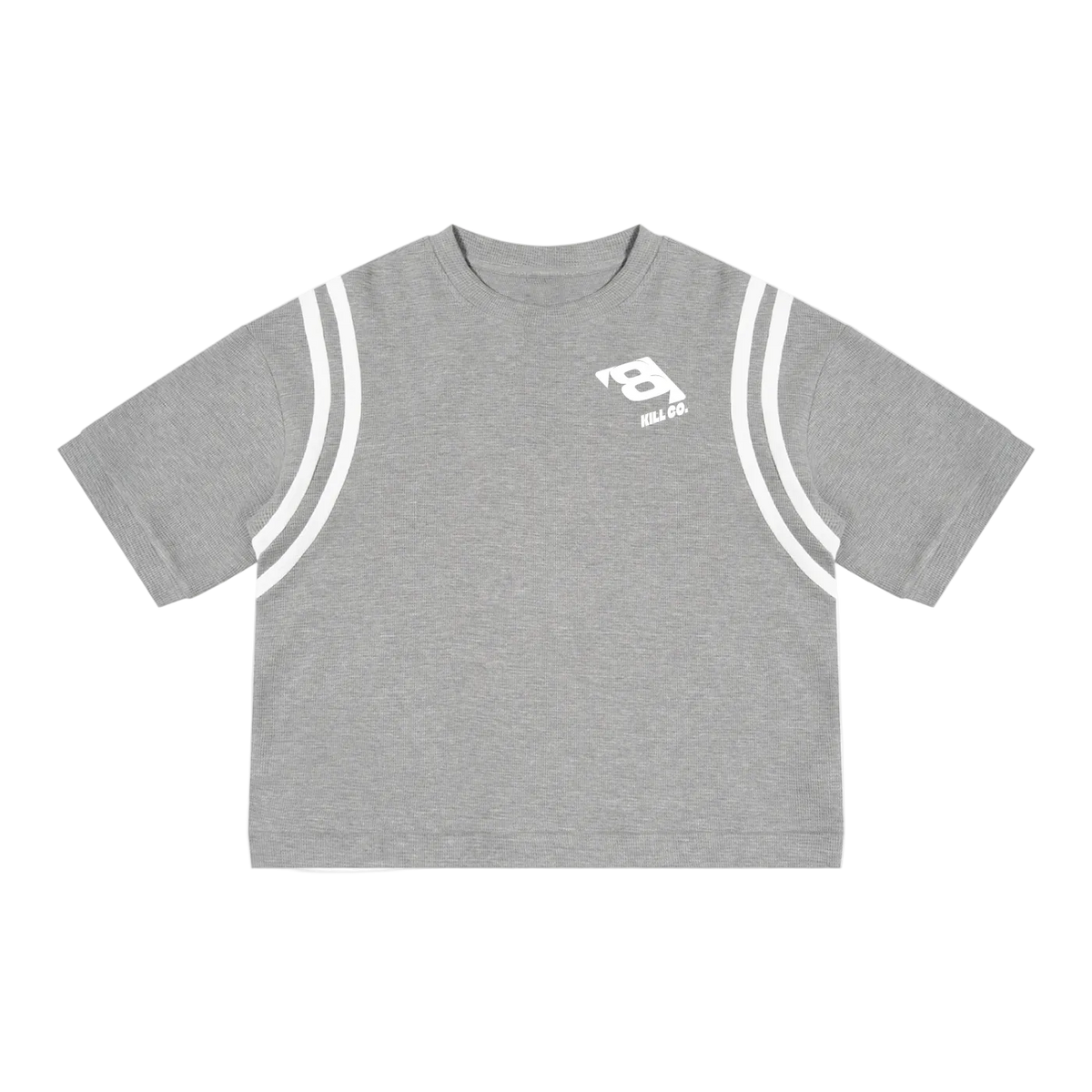 8 BOXY WAFFLE OVERSIZED TEE