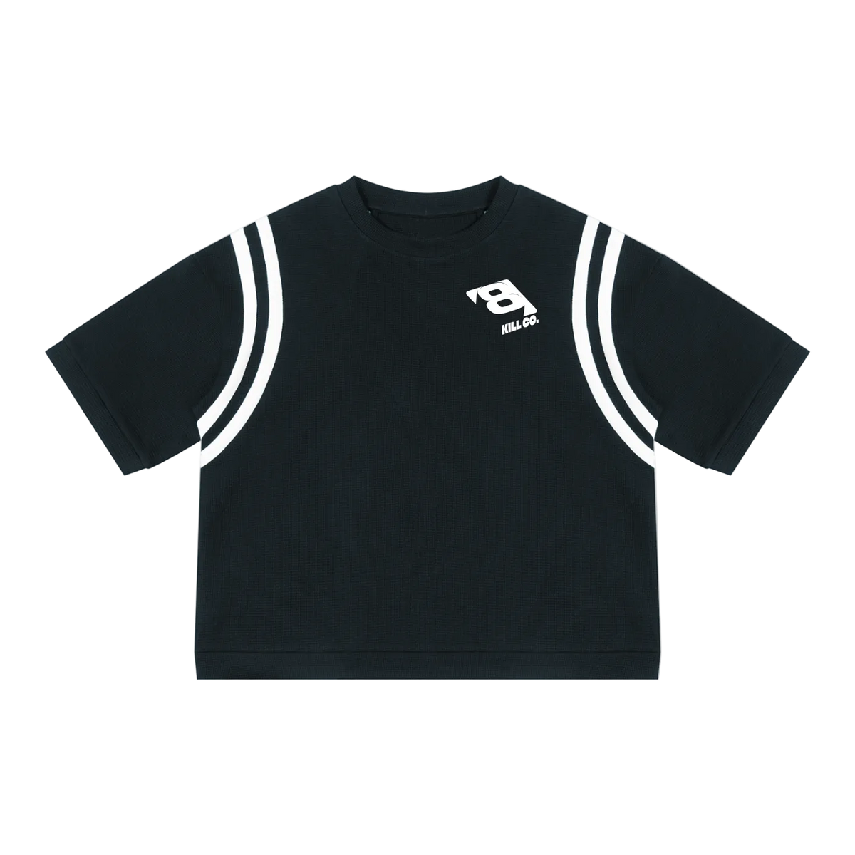 8 BOXY WAFFLE OVERSIZED TEE
